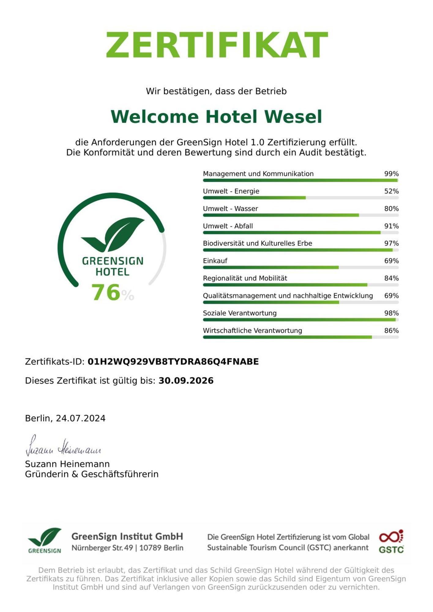 Welcome Hotel Wesel Exterior photo